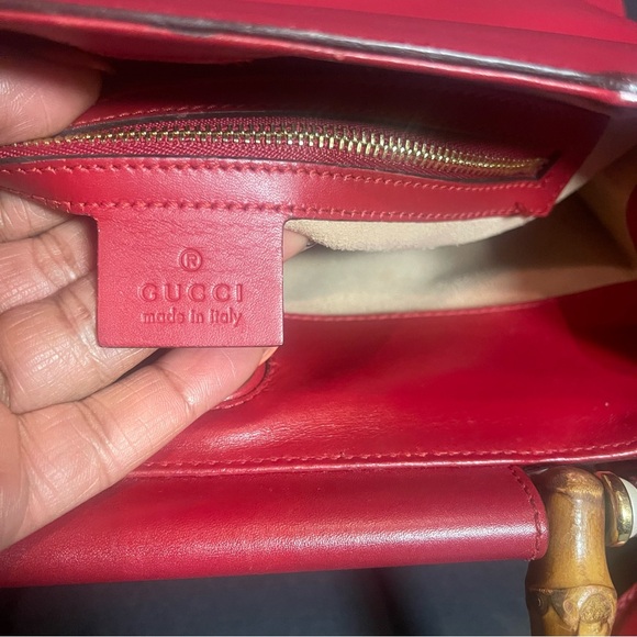 VGUC Gucci Nymphea Bamboo 2way bag - Picture 3 of 9